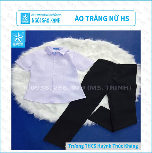 ÁO HS NỮ - THCS HUỲNH THÚC KHÁNG